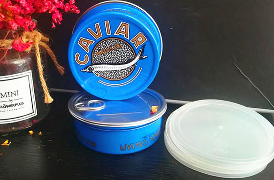 キャビアリングは3~7オンのプラスチック蓋付き アルミ製のキャビア缶を簡単に開けます