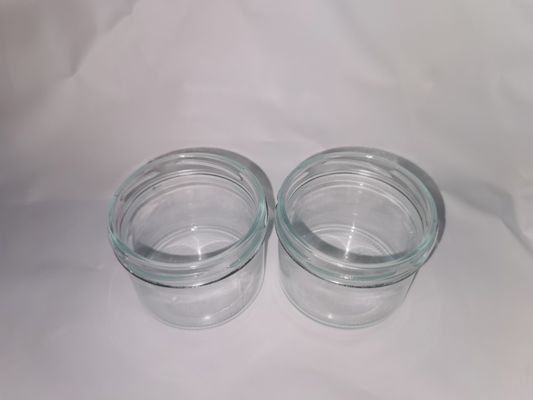 金属蓋が付いている高い透明な食品等級のキャビア ガラス瓶標準 8OZ 240ml