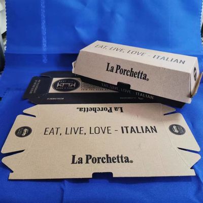 ピザ包装 紙包装 食品産業用包装用に適した紙から製造された,重力印刷の表面処理を備えた紙包装箱