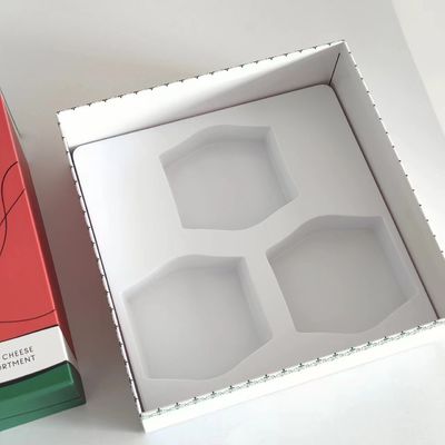 2024年 新しいデザイン チーズ アイスクリーム プレゼントボックス 白い内側トレイ 柔らかい触覚