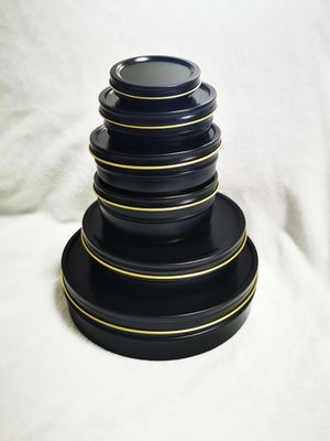 真空空 カビアール 缶詰 食品級 梱包 1000ml/g 1kg 中身は黄金色マットブラック