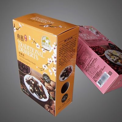 塗装された紙の包装箱 折りたたみ 組み立てスタイル