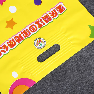 LDPE素材 カスタム印刷プラスチック袋 強化パンチ柄袋