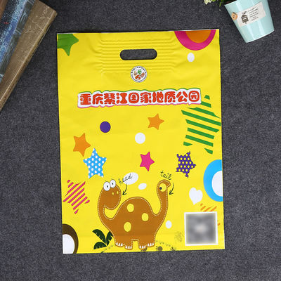LDPE素材 カスタム印刷プラスチック袋 強化パンチ柄袋