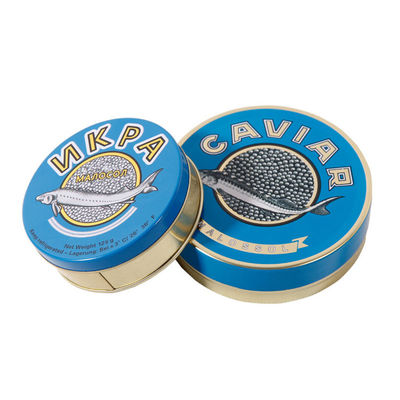 軽量 丸いカビアのパッケージ 空のカビア缶 100g 125g 250g 500g