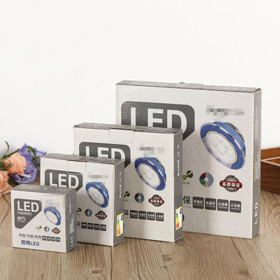 波紋紙のLEDランプのパッケージボックス,折りたたむ電球のパッケージボックス