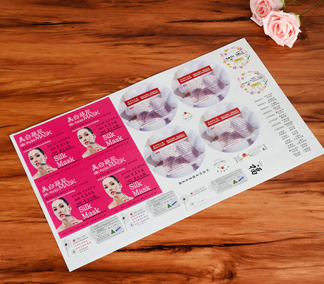 フルカラーロゴ ラベルステッカー 強い粘着剤 化粧品 女性用マスク