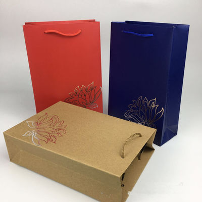 環境に優しいクラフト紙 ショッピングバッグ 店舗/スーパーマーケット用ロゴ印刷