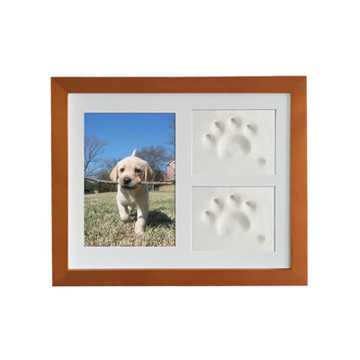 木製カスタム写真フレーム 28x23CM 犬または猫ペット爪の写真ディスプレイ
