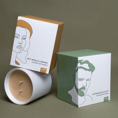 リボンアクセサリーと環境に優しい材料のパーソナルケア用紙包装箱